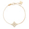 18kt yellow gold diamond Princess Flower bracelet